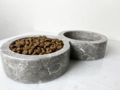 Gri Mermer Mama Kabı Kenarlı