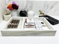 Doğal Mermer Düzenleyici & Organizer Kutu Bölmeli