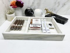 Doğal Mermer Düzenleyici & Organizer Kutu Bölmeli