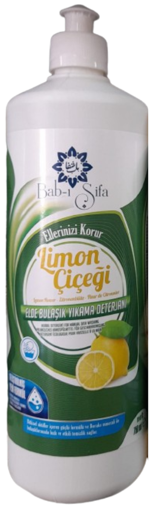 Bab-ı Şifa Bitkisel Elde Bulaşık Deterjanı Limon Çiçeği 750 ml.