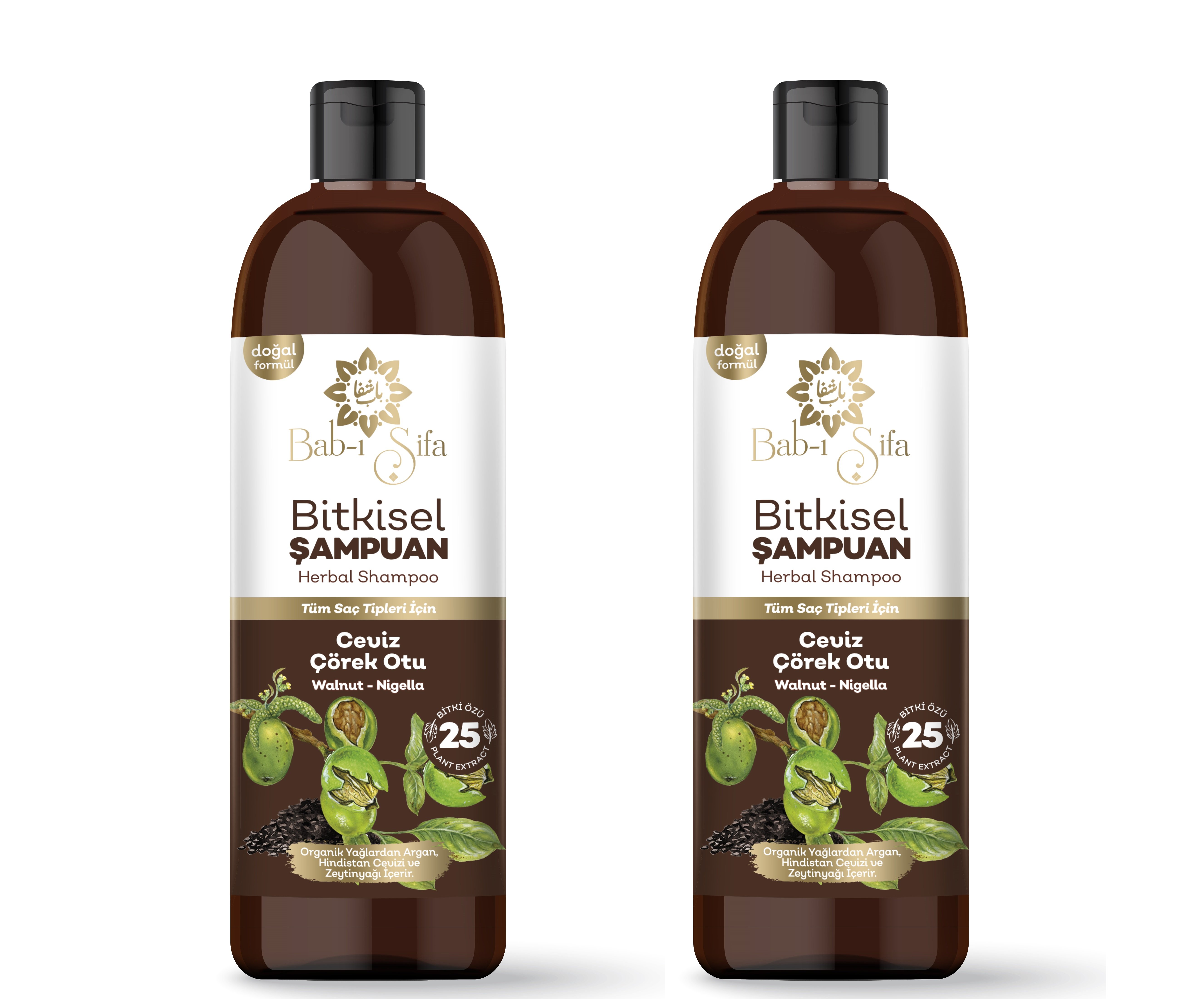 Babı Şifa Bitkisel Ceviz Çörekotu Şampuan 400ml 2 Adet