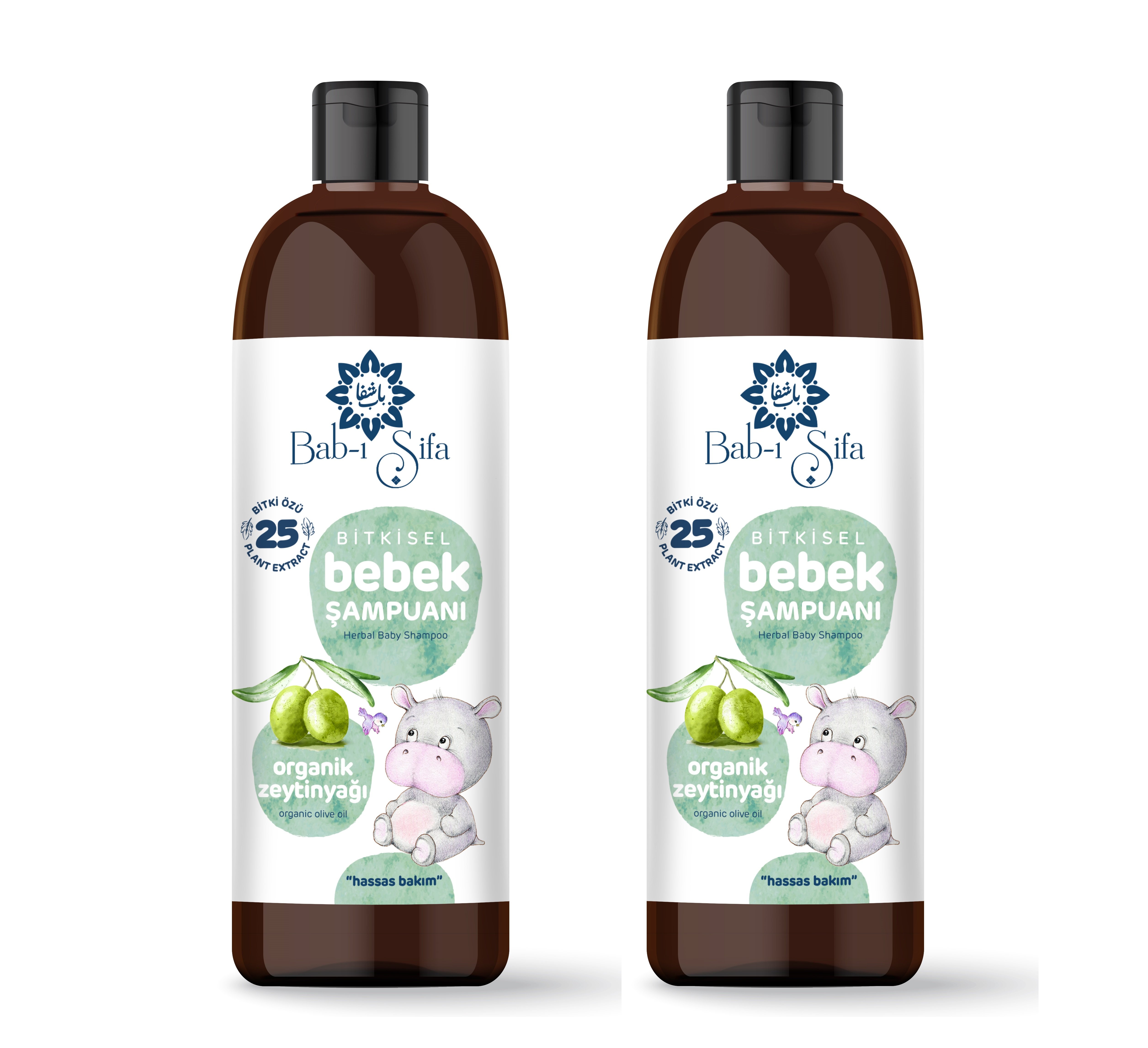 Babı Şifa Bitkisel Organik Zeytinyağlı Hassas Bakım Bebek Şampuanı 400ml 2 Adet