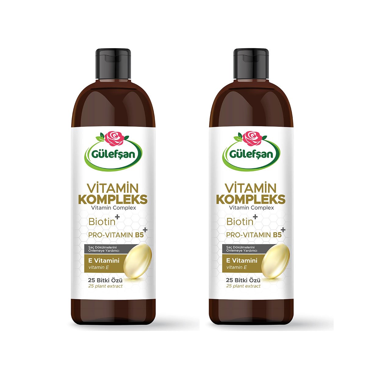 Gülefşan Bitkisel Vitamin Kompleks Şampuan  400ml 2 Adet