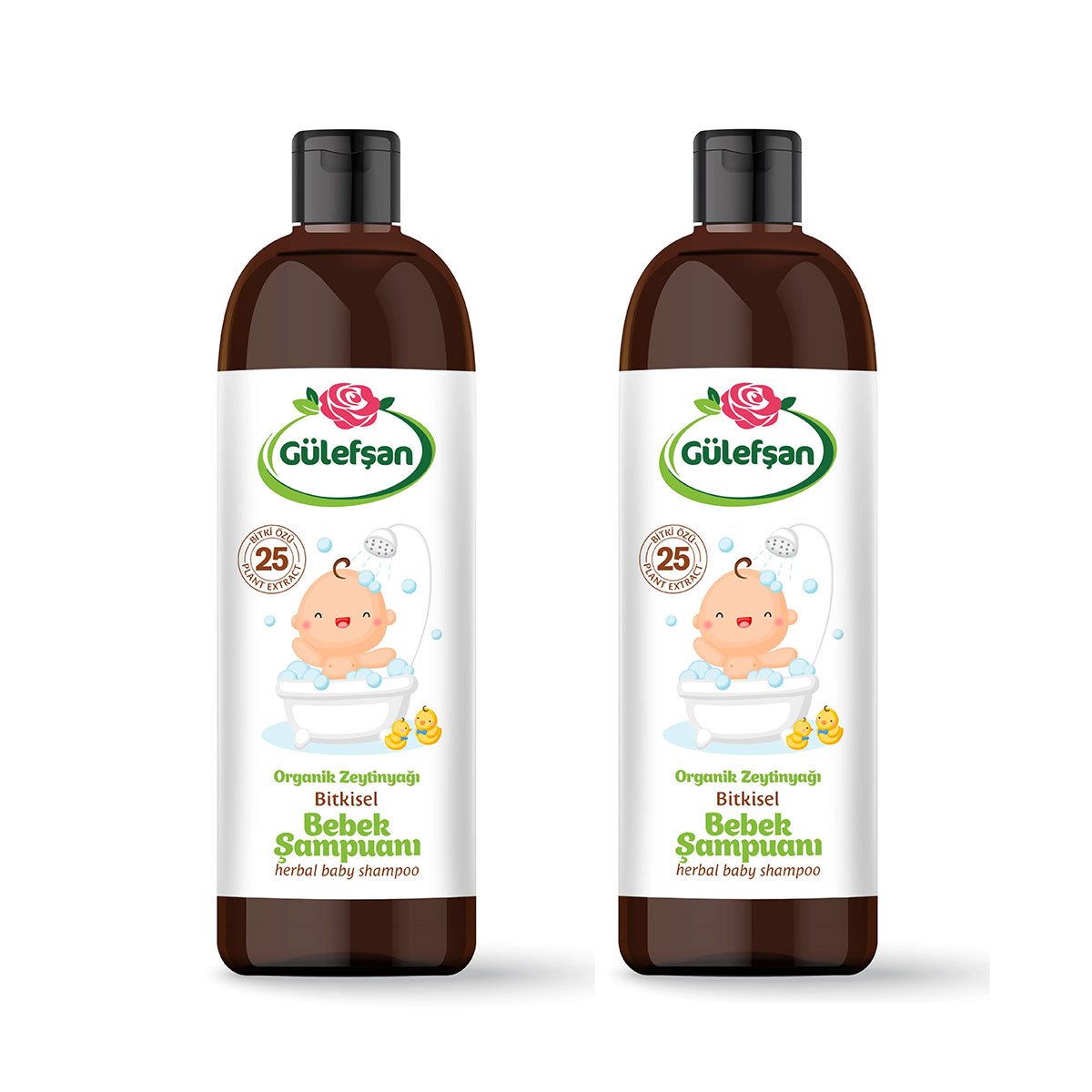 Gülefşan Bitkisel Organik Zeytinyağlı Bebek Şampuanı 400ml 2 Adet