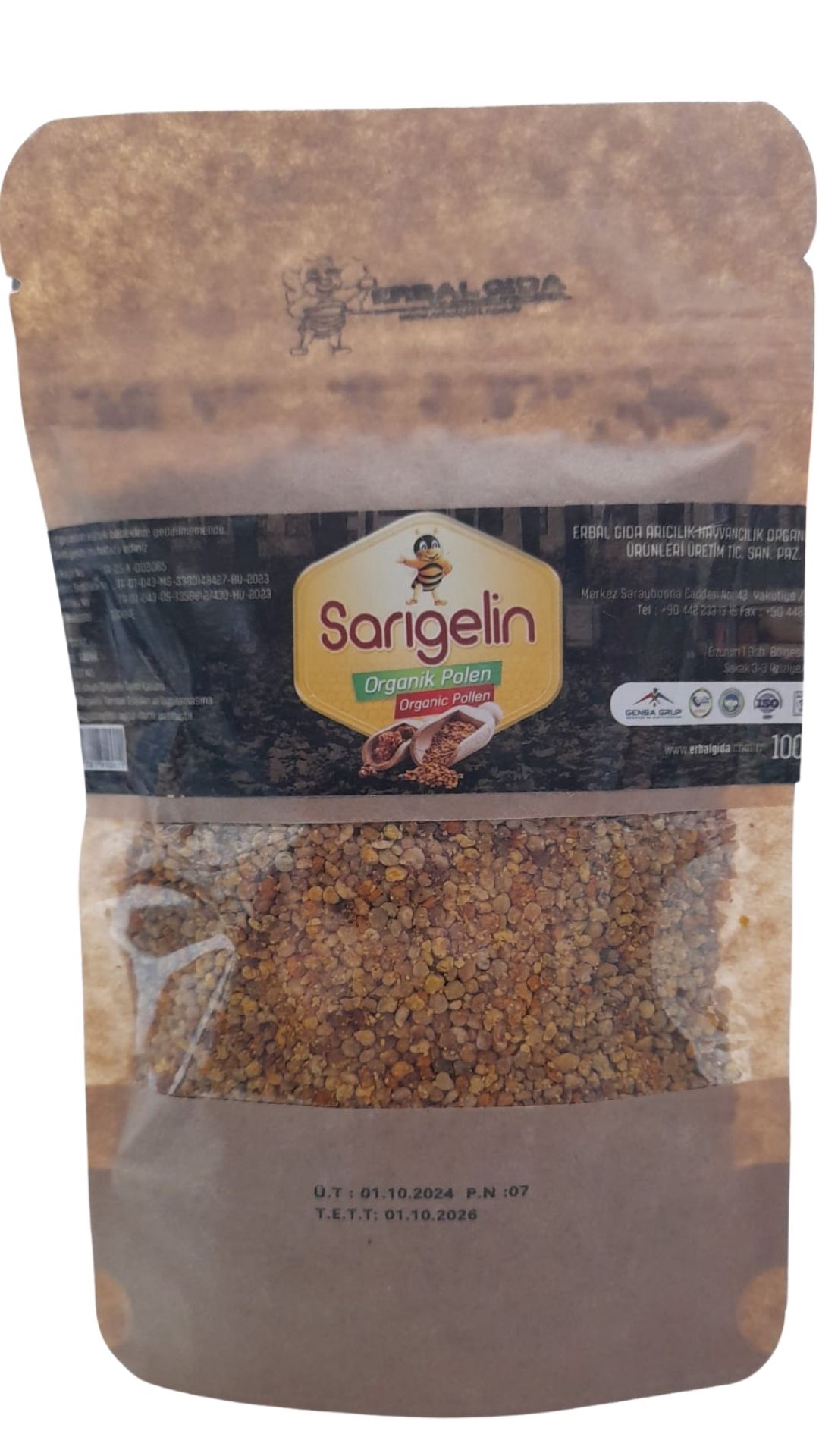 Sarıgelin Organik Polen 100 gr.