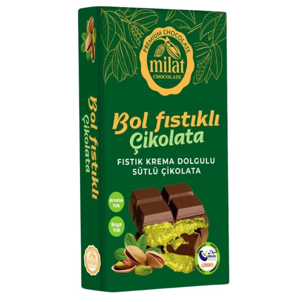 Milat Fıstık Dolgulu Çikolata 60 gr.