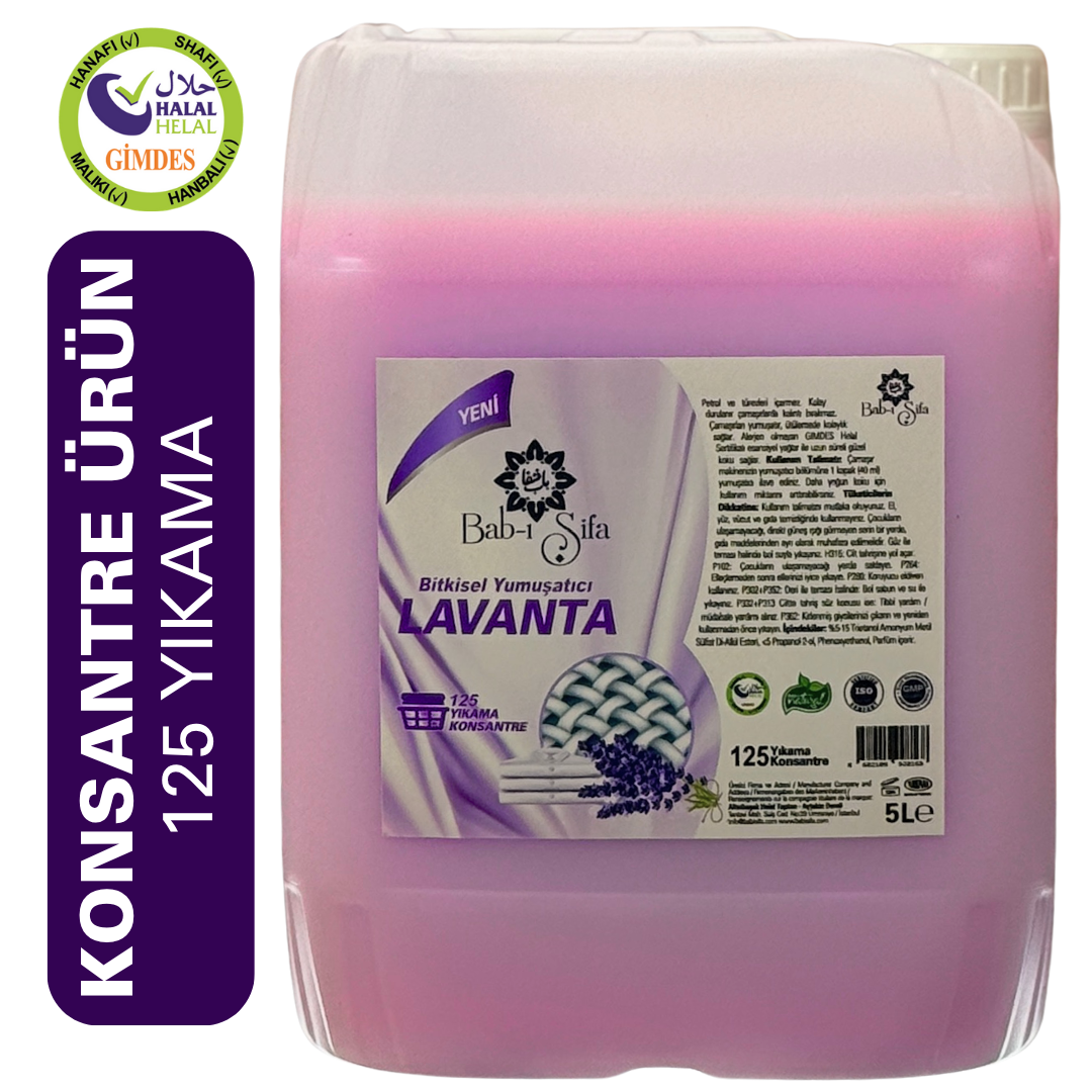 Bab-ı Şifa Bitkisel Yumuşatıcı Lavanta 5 lt. 125 Yıkama Konsantre