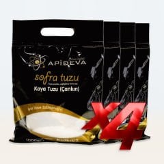 4'LÜ PAKET Apideva Kaya Tuzu (Çankırı) 1 kg. (4x1 kg toplam 4 kg.)