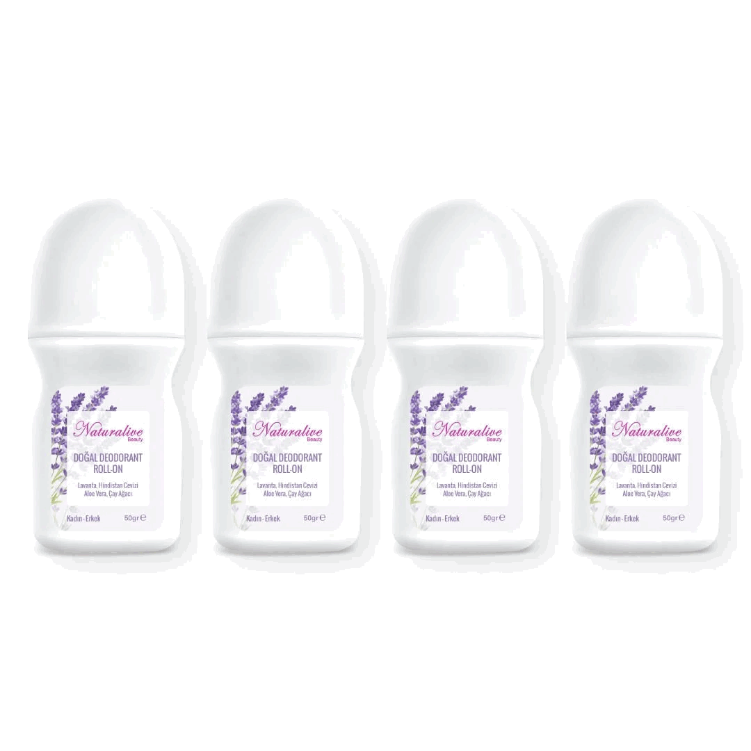 Naturalive Beauty Deodorant Roll-on (4 adet)