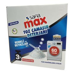 Safia Max Toz Çamaşır Makinesi Deterjanı 3 kg.