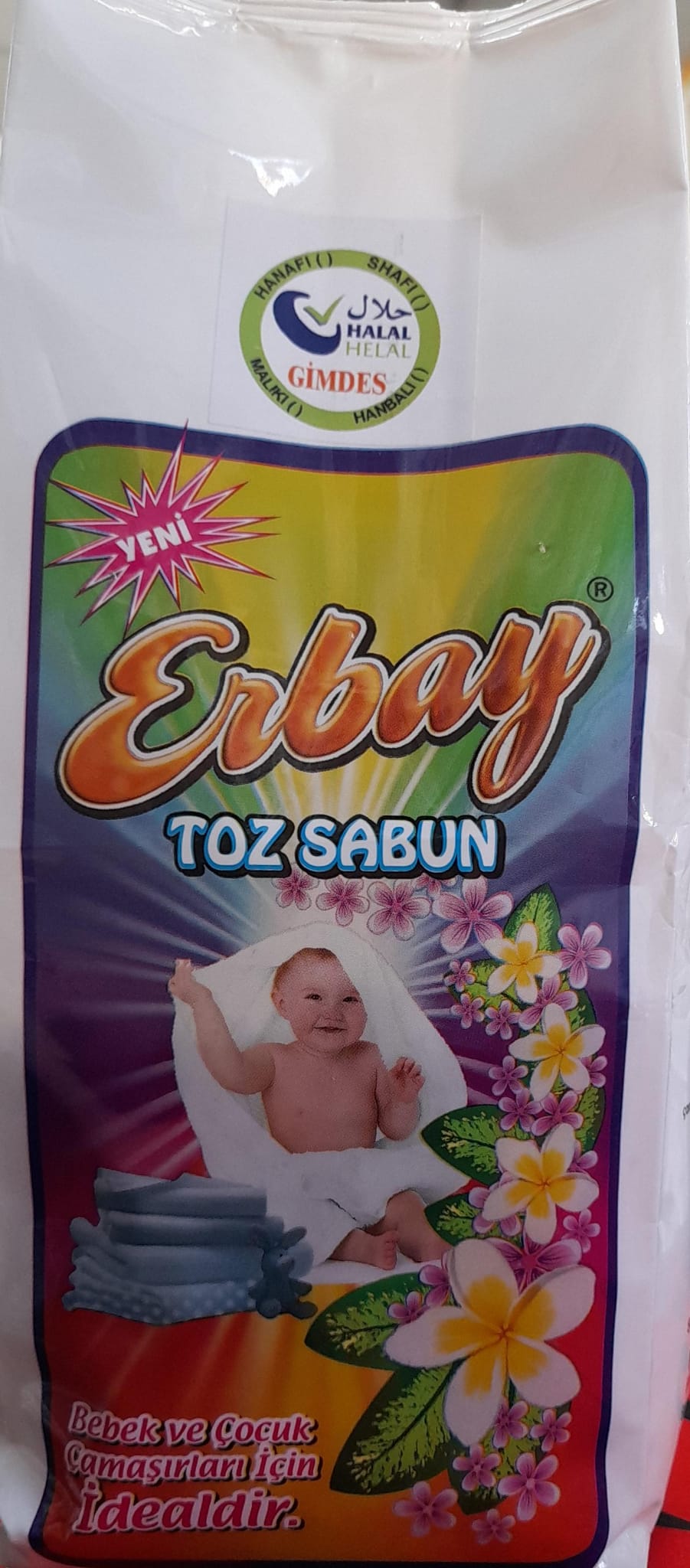 ERBAY TOZ SABUN 800 GR BEBEK VE ÇOCUK ÇAMAŞIRLARI İÇİN