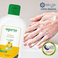 Agarta Doğal Krem Etkili Sıvı Sabun Limon 1500 ml.