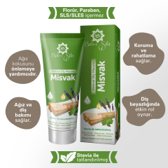 5 KOLİ (Toplam 100 ADET) Bab-ı Şifa Misvak Diş Macunu 140 gr.