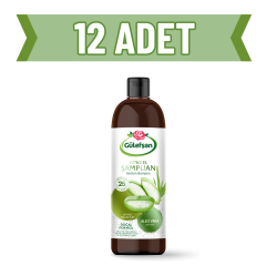 12 ADET Gülefşan Kepekli Saçlar İçin Aloe Vera Bitkisel Şampuan 400 ml.