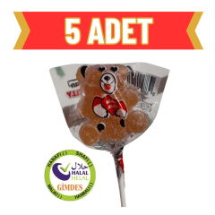 5 ADET Gülefşan Ayıcık Şeker Doğal Jelatinsiz Gıda Boyasız Portakallı 30 gr.