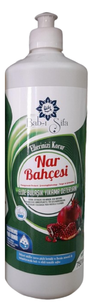 Bab-ı Şifa Bitkisel Elde Bulaşık Deterjanı Nar Bahçesi 750 ml.