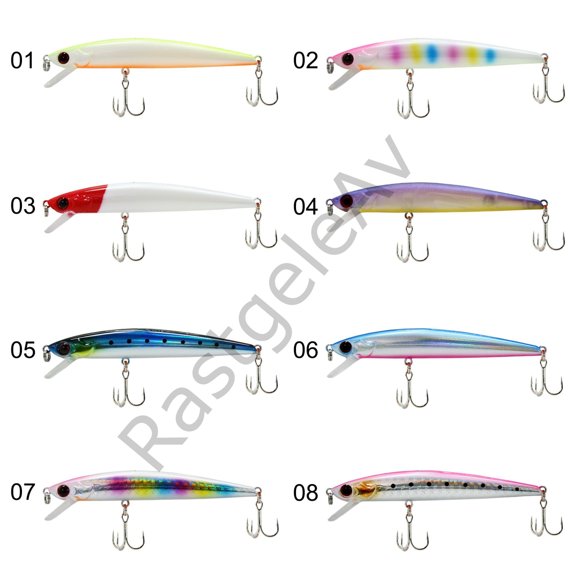 Captain 3442 Pela 80 mm Floating 6 gr Kurşun Arkası Maket Balık