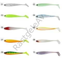 Captain 3587 Dagi Duck Shad 9cm 7gr Levrek Silikonu 5'li Paket Suni Yem