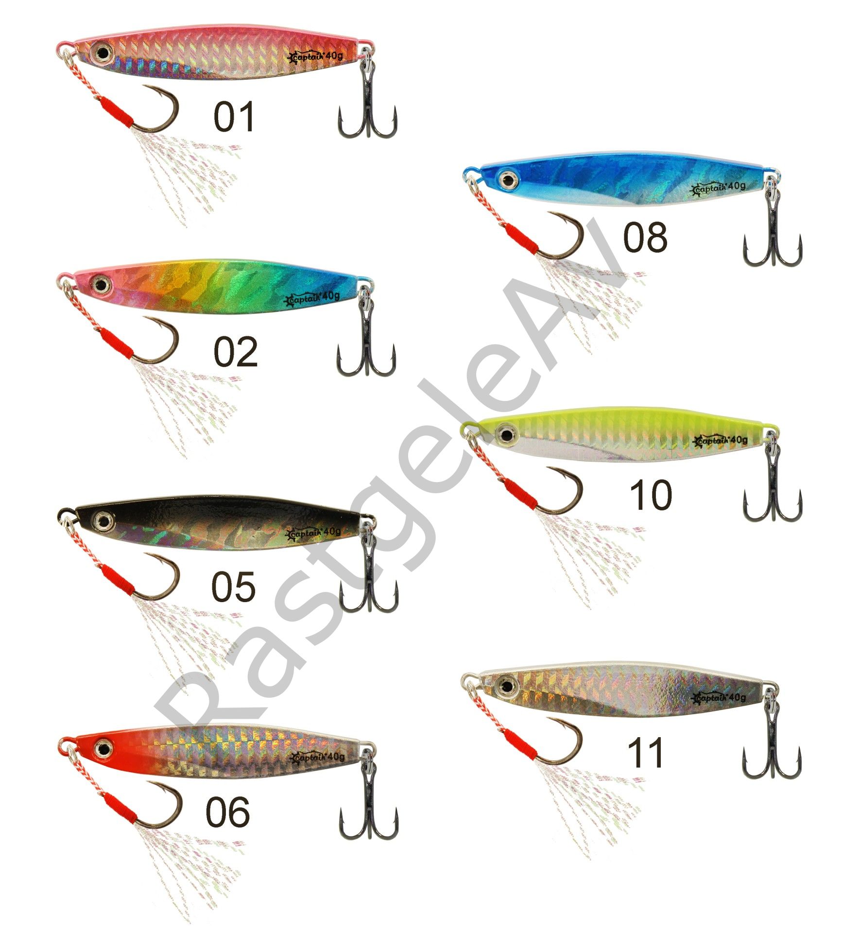 Captain 3655 Nautech UV 40gr Light Jig Suni Yem