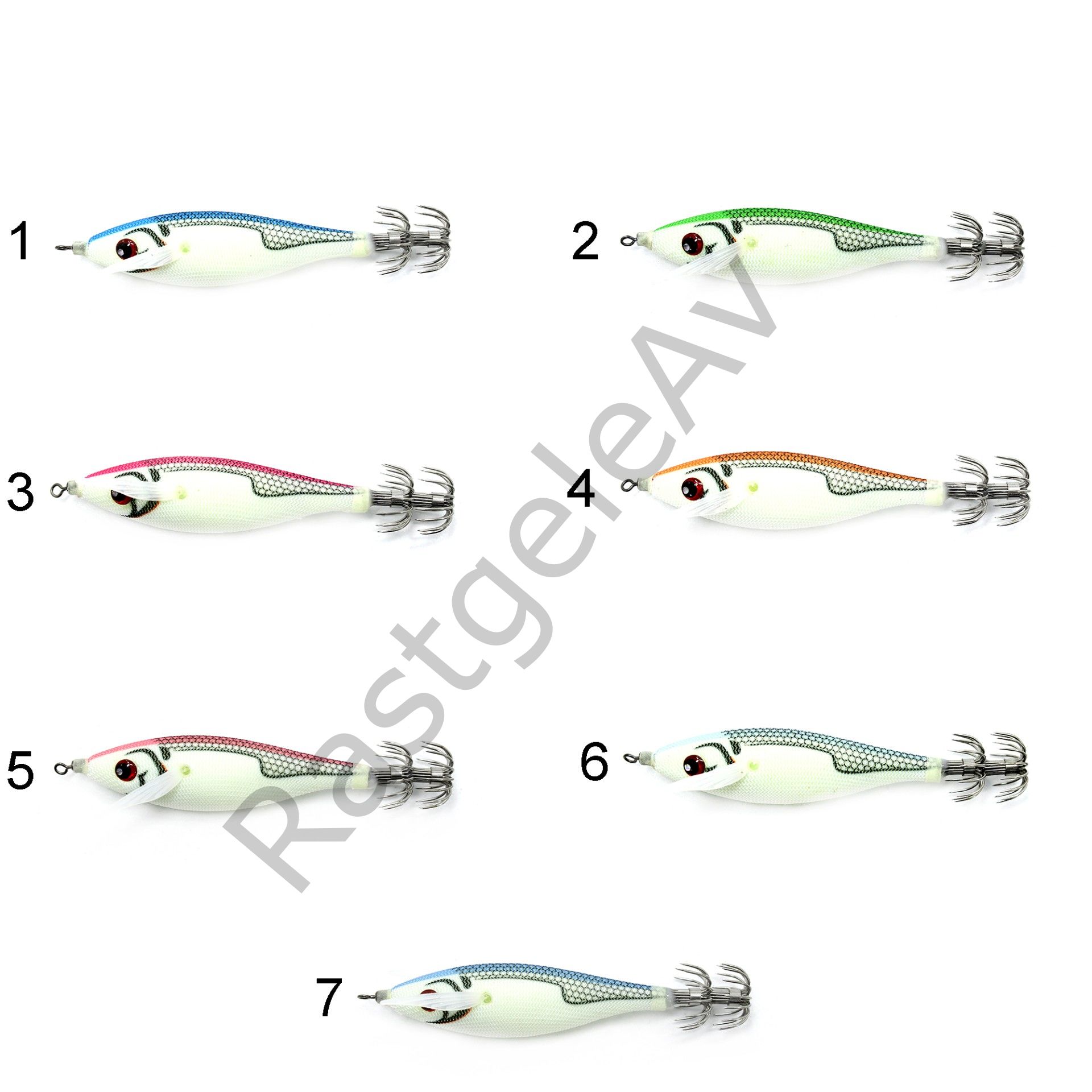 Captain 3030 Kalamar Zokası 8cm Rocket Bilyeli Squid 10gr