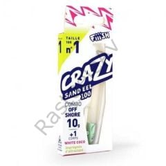 Crazy Sandeel CSE100/1 CSE509 Combo Off Shore 10gr W.Coco Silikon Yem