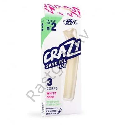 Crazy Sandeel CSE150/2 CSE513 3X Gövde White Coco Silikon Yem