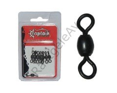 Captain 5008 Rulmanlı Crane Fırdöndü 6'lı Paket Mat Black