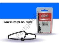 Captain 5017 Sahte Balık Klipsi Snap Strong 10'lu Paket Black Nikel