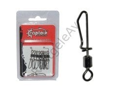 Captain 5027 Kilitli Klips Speed 10'lu Paket Black Nikel