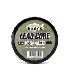 Kudos Lead Core Camo Brown 5m 35 Lb.