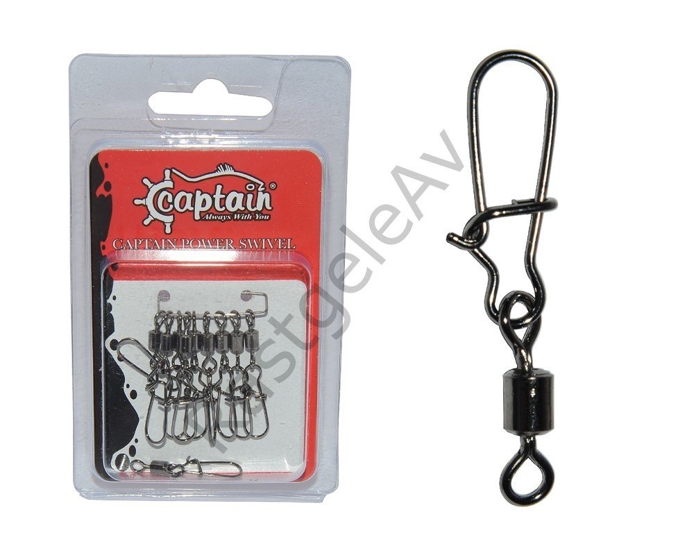 Captain 5029 Kilitli Klips Fast 10'lu Paket Black Nikel