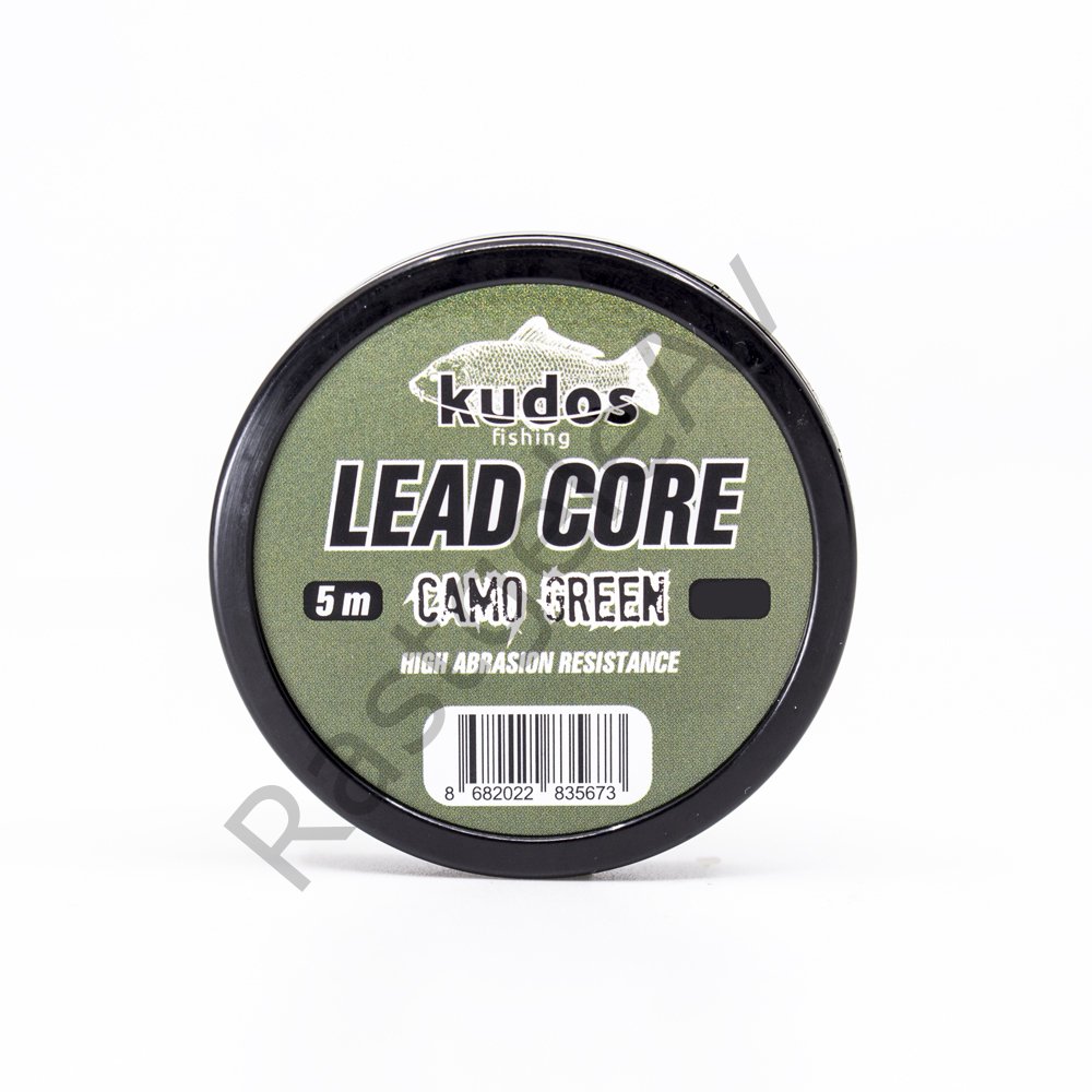 Kudos Lead Core Camo Green 5m 35 Lb.