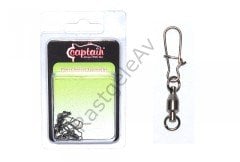 Captain 5045 Kilitli Klips Rulmanlı 5'li Paket Black Nikel