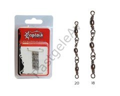 Captain 5100 3 Zincir Fırdöndü 5'li Paket Nikel