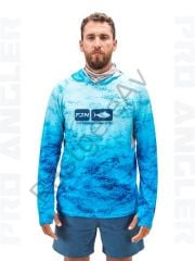 Fujin Pro Angler S24 Buff&Hoodie Blue Wave