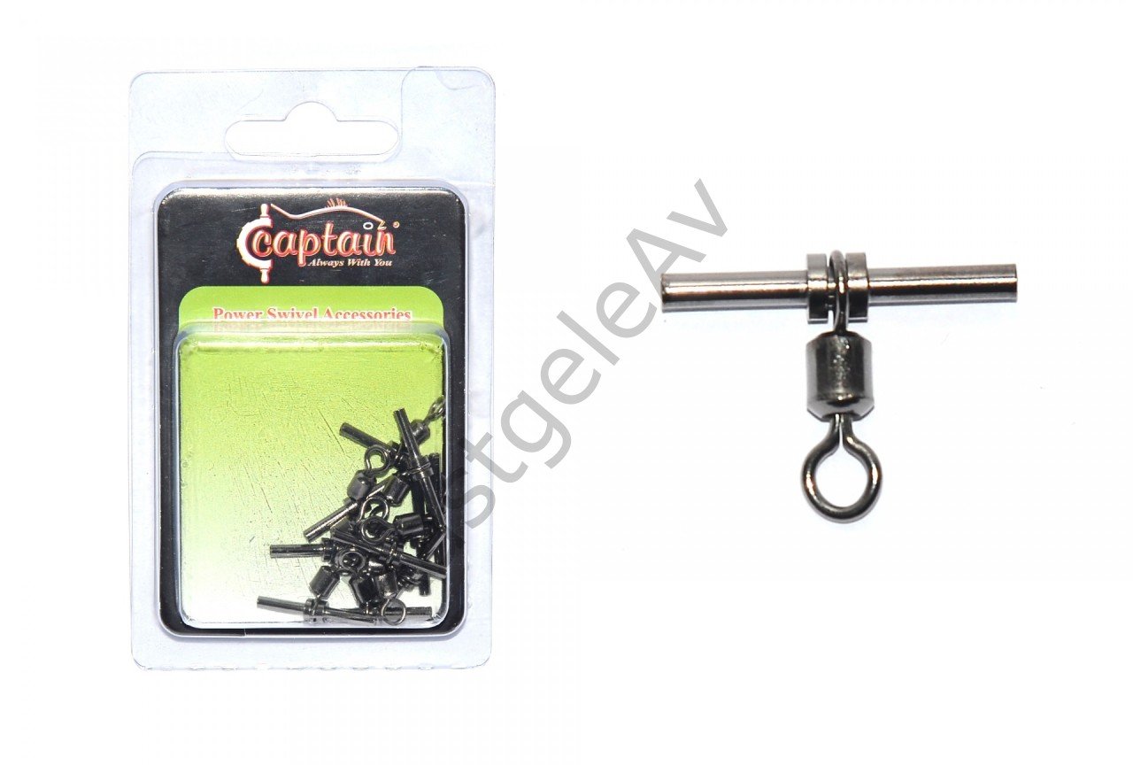 Captain 5127 Tube T Fırdöndü 10'lu Paket Black Nikel