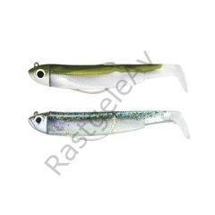 Fiiish BM70/1 BM758 Double Combo Shore 3gr Kaki-Ghost Minnow Silikon Yem
