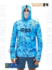 Fujin Pro Angler S24 Buff&Hoodie Blue Fish