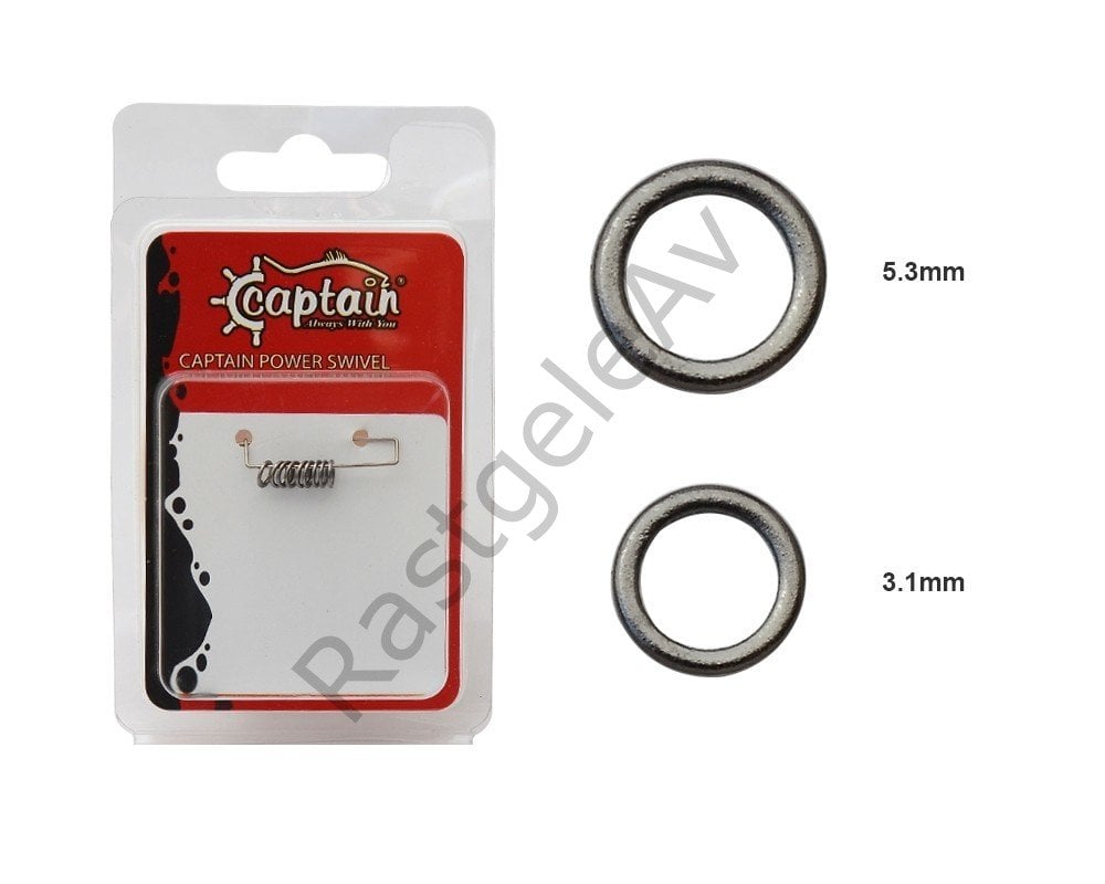 Captain 5146 Assist Halkası İnox 10'lu Paket Black Nikel