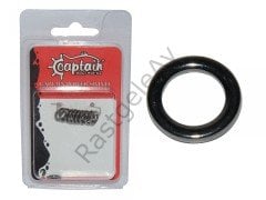 Captain 5148 Jig Halkası İnox 10'lu Paket Black Nikel
