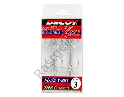 DECOY Y-S21 Standart Treble Üçlü Maket Balık İğnesi