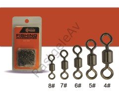 Captain 5195 Fırdöndü Rulmanlı Crane 100'lü Paket Black Nikel