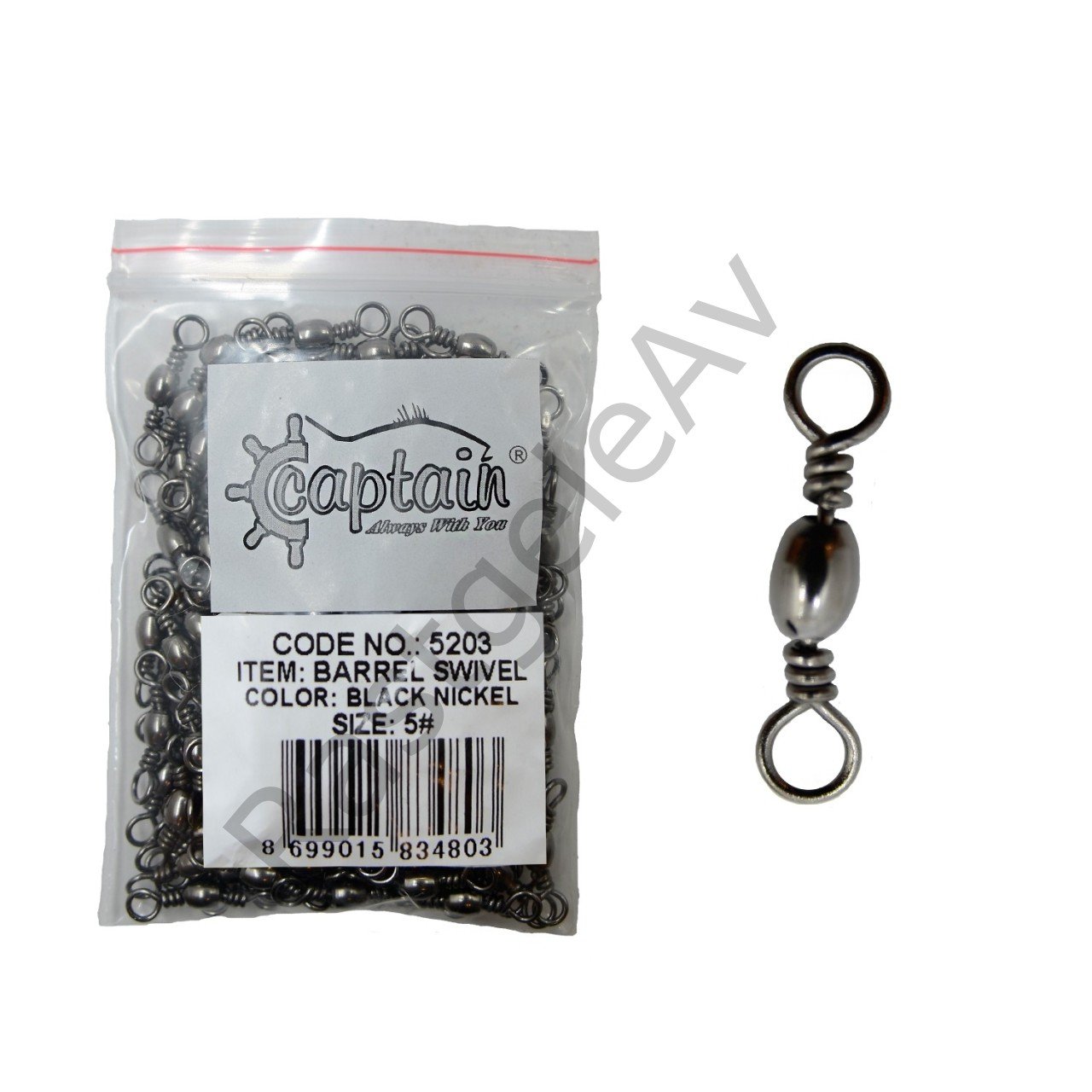 Captain 5203 Fırdöndü 144'lü Paket Black Nikel