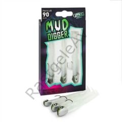 Fiiish Mud Digger MD1135 Maxi Combo Cloudy White Silikon Yem