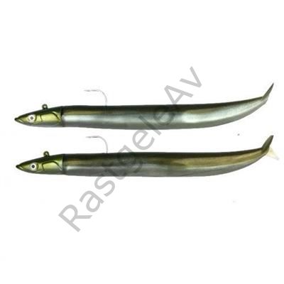 Crazy Sandeel CSE100/1 CSE800 Double Combo Off Shore 10gr Kaki Silikon Yem