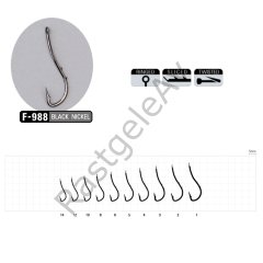 Sasame Ryusen W-Hold Black F-988 Serisi Olta İğnesi