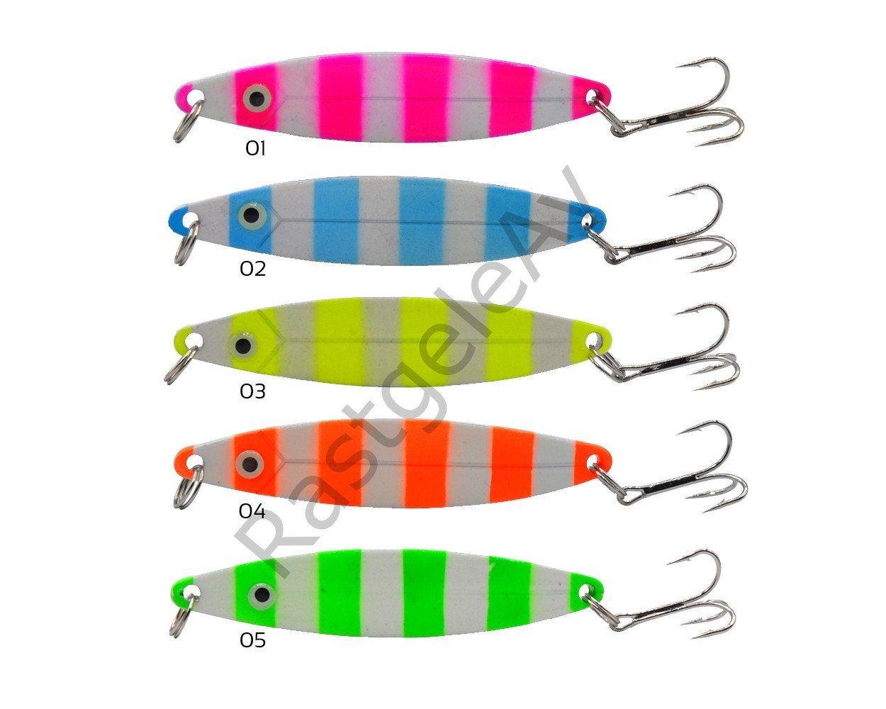 Captain 6150 Lüfer Kaşığı 28gr Zebra Glow 9cm