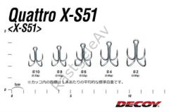DECOY X-S51 Quattro Dörtlü Maket Balık İğnesi