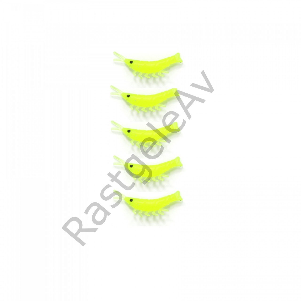 Captain 3051 Silikon Karides 3.5cm Suni Yem 5'li Paket