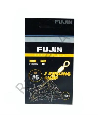 Fujin J Rolling Snap Bilyalı Kilitli Klips Black Nickel